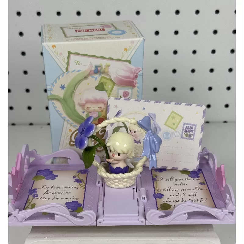 Serie de tarjetas de felicitación Sweet Bean Pop Mart Gift For You Sweet Bean Violet