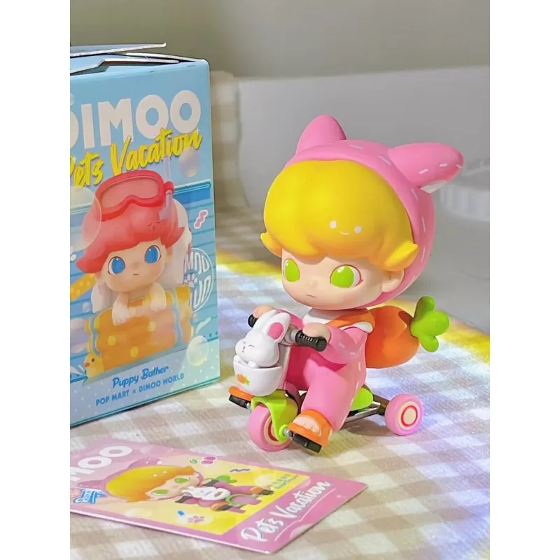 Serie de vacaciones de mascotas DIMOO Conejo Triciclo