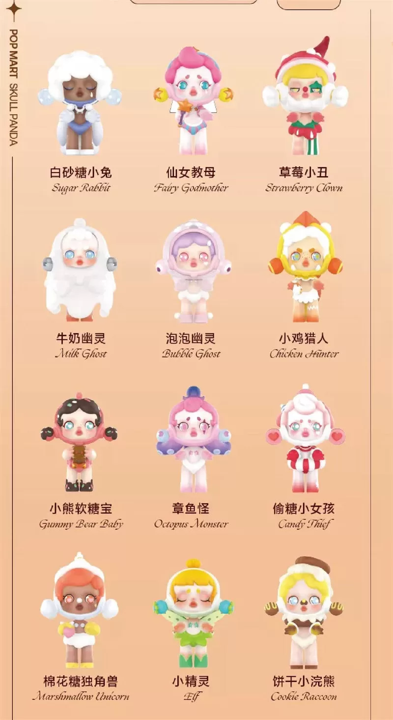 Skullpanda Candy Monster Town Series Conjunto completo abierto