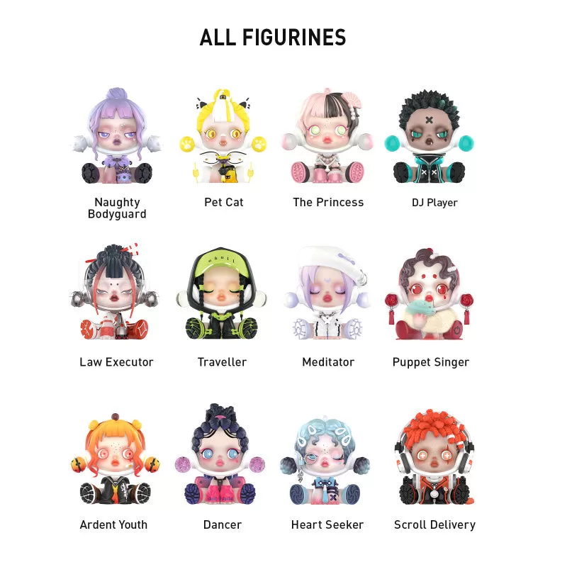 Skullpanda City of Night Series Set completo abierto