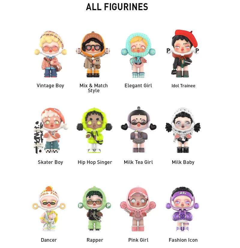 Skullpanda Hypepanda Series Conjunto completo abierto