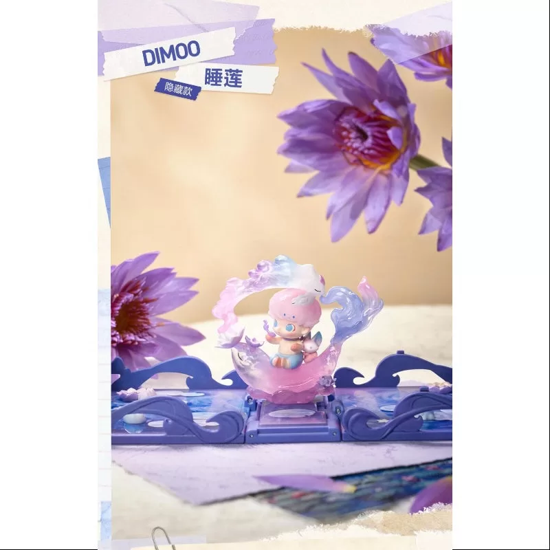 Tarjeta de felicitación DIMOO Pop Mart «Regalo para ti» de la serie Secret DIMOO Lotus (1/144)